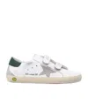 Golden Goose Kids Old School Leather And Suede Star Trainers In Animal Print
