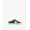 Golden Goose Superstar Touch-strap Sneakers In Green