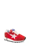 Golden Goose Running Marathon Suede-trimmed Sneakers In Multi