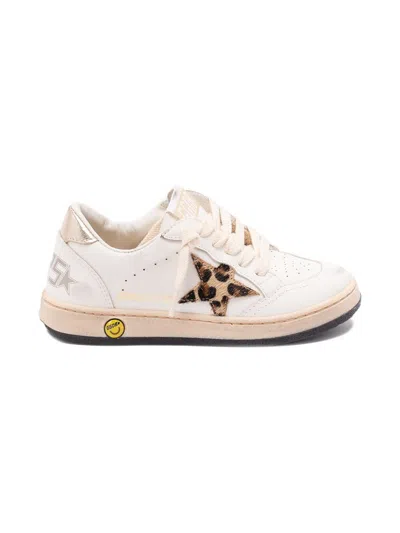 Golden Goose Kids Sneakers Ball Star In Neutral