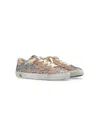 Golden Goose Boys Pink Kids Super Star Glitter-embellished Woven Low-top Trainers 6 Months-5 Years In Cinder/powder Pink