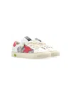 Golden Goose Kids Sneakers White In Silver/white/red