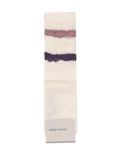 Golden Goose Kids' Socks High Rib/ Stripes/ Distressed In Multi