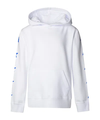 Golden Goose Kids Star-printed Long Sleeved Hoodie In White