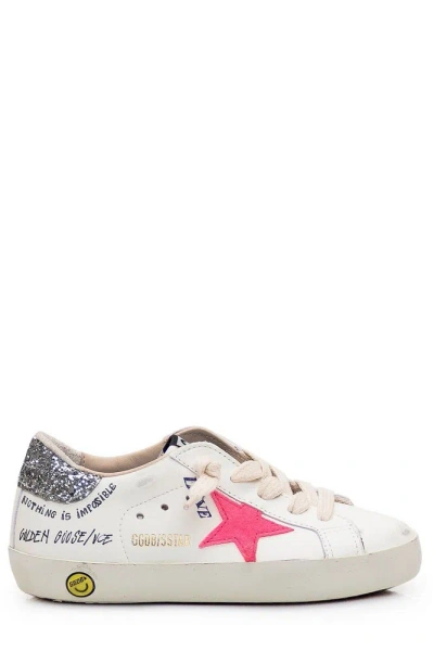 Golden Goose Kids Super Star Lace In White