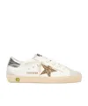 Golden Goose Kids Superstar Glittered Low-top Sneakers In Neutral