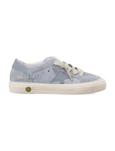 Golden Goose Kids The Mini May Sneaker In Gray