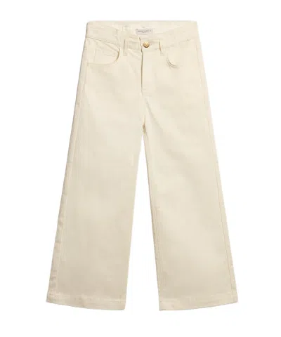 Golden Goose Kids Wide-leg Tousers In Nude