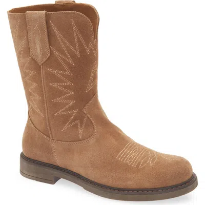 Golden Goose Kids' Wish Star Biker Boot In Brown