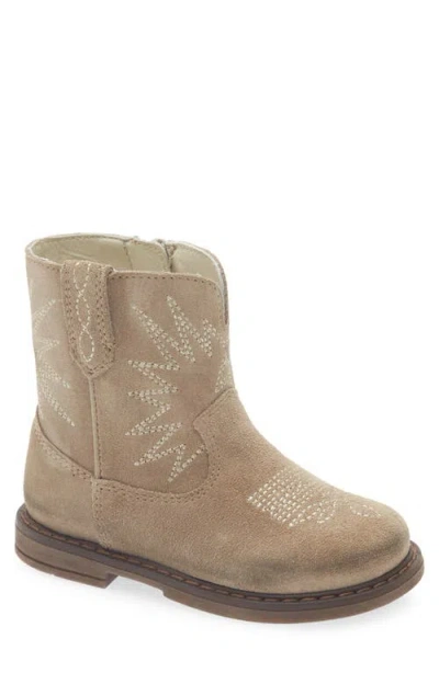 Golden Goose Kids' Wish Star Short Western Boot In Brown