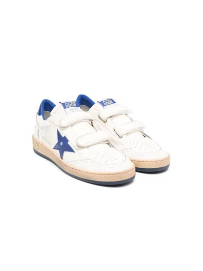 Golden Goose Kids Ball Star Round Toe Sneakers In White