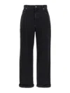 Golden Goose Golden Kim One Washed Jeans In Black