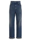 Golden Goose Relaxed Wide-leg Denim Jeans In Medium Stone Wash In Blue