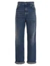 Golden Goose Relaxed Wide-leg Denim Jeans In Medium Stone Wash In Blue