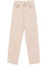 Golden Goose Beige Cotton Denim Jeans In Neutral