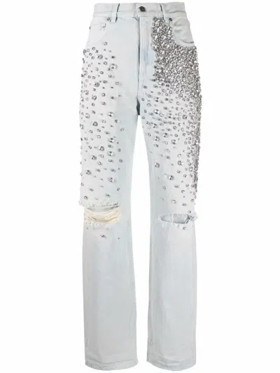 GOLDEN GOOSE GOLDEN GOOSE KIM JEANS WITH DECORATION