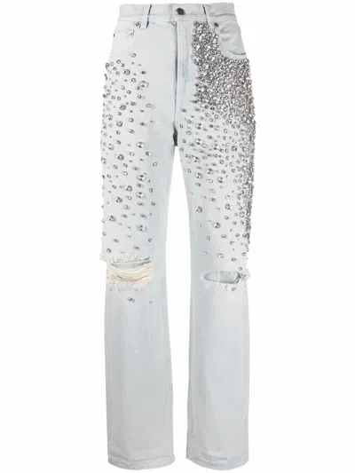 GOLDEN GOOSE KIM JEANS WITH DECORATION