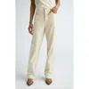 Golden Goose Kim Sequin Five-pocket Pants In Ecru