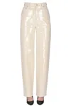 Golden Goose Kim Sequined Jeans In White