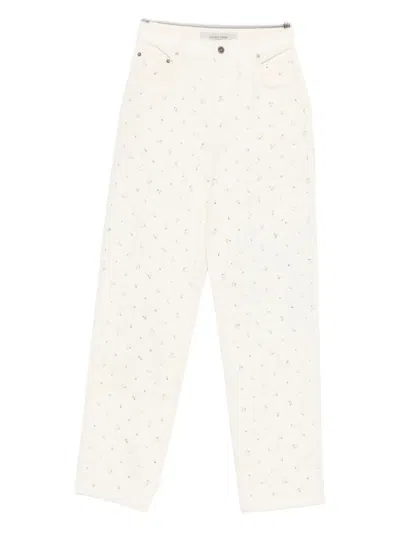 Golden Goose Kim Trousers In Neutral