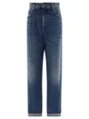 Golden Goose Relaxed Wide-leg Denim Jeans In Medium Stone Wash In Blue