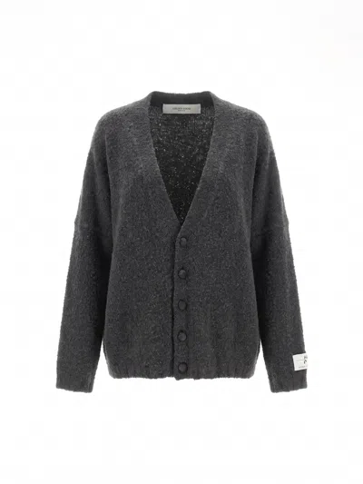 Golden Goose Knit Cardigan In Gray