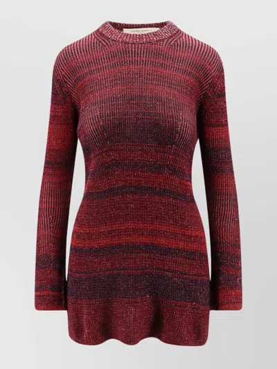 GOLDEN GOOSE KNITTED MINI DRESS STARS DETAIL