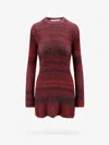 Golden Goose Deluxe Brand Women Knitted Multicolor Mini Dress With Stars Detail
