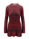 Golden Goose Deluxe Brand Women Knitted Multicolor Mini Dress With Stars Detail