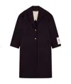Golden Goose Single-breasted Cocoon Coat In Black