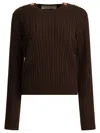 Golden Goose Brown Wool Blend Sweater In Multi