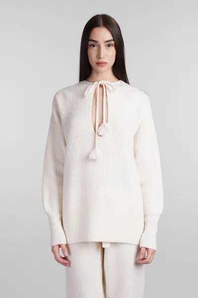 Golden Goose Knitwear In White Wool