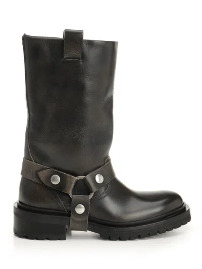 Golden Goose Kurt Boots Brown In Black