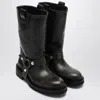Golden Goose Kurt Boots In Black Leather With Buckle Women In Black
