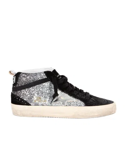 Golden Goose Lace-up High-top Casual Shoes In White
