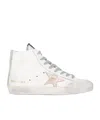 Golden Goose Lace-up High-top Casual Shoes In White