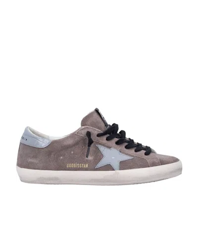 Golden Goose Lace-up Low-cut Casual Shoes In Purple