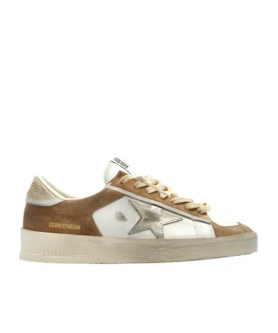 Golden Goose Lace-up Low-cut Casual Shoes In Nude