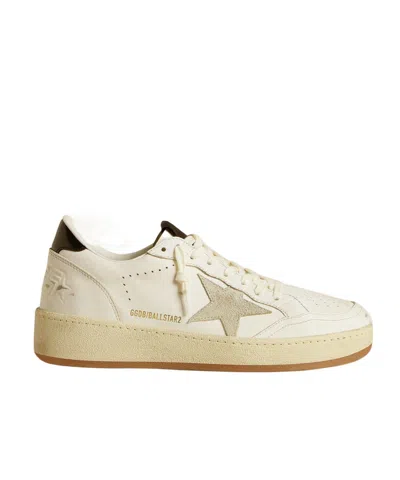 Golden Goose Lace-up Low-cut Casual Shoes In Nude