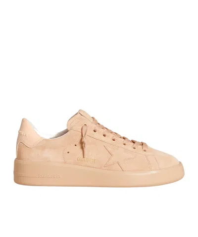 Golden Goose Lace-up Low-cut Casual Shoes In Nude