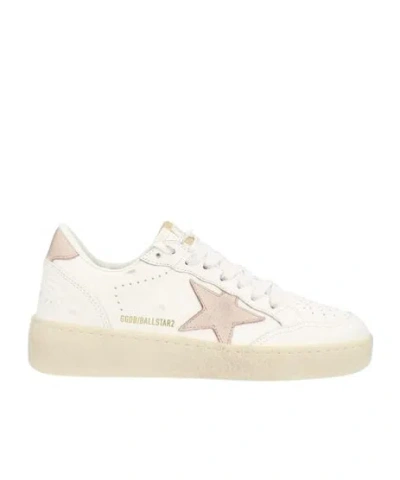 Golden Goose Lace-up Low-cut Casual Shoes In White