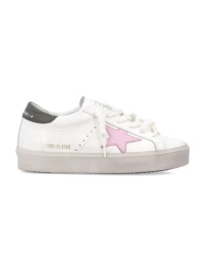 Golden Goose Lace-up Low-cut Casual Shoes In White