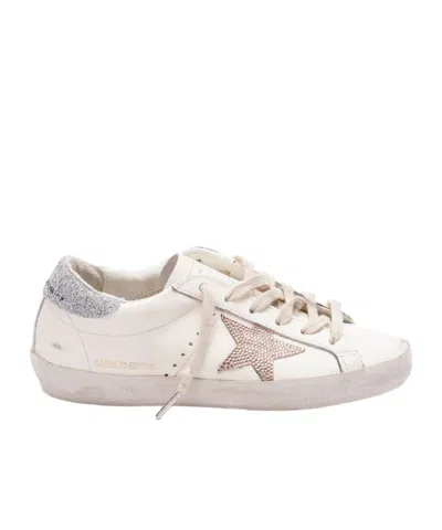 Golden Goose Lace-up Low-cut Casual Shoes In White