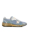 Golden Goose Running Dad Net And Suede Upper Leather Star And Heel Suede Spur In Multicolor