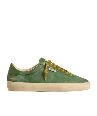 Golden Goose Lace-up Low-top Sneakers In Green