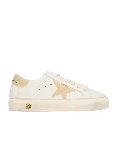 Golden Goose Lace-up Low-top Sneakers In White