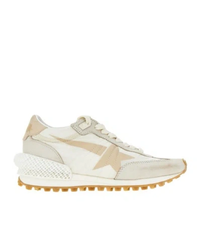 Golden Goose Lace-up Low-top Sneakers In White
