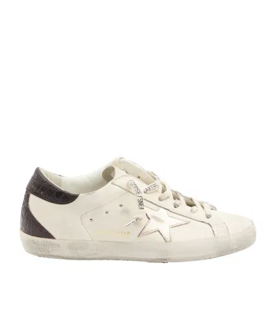 GOLDEN GOOSE SUPER-STAR CROCODILE-EFFECT SNEAKERS