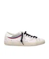 Golden Goose Multicolor Leather Super Star Sneakers In Whitish Grey