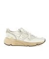 Golden Goose Mesh Panel Sneakers Star Emblem In White